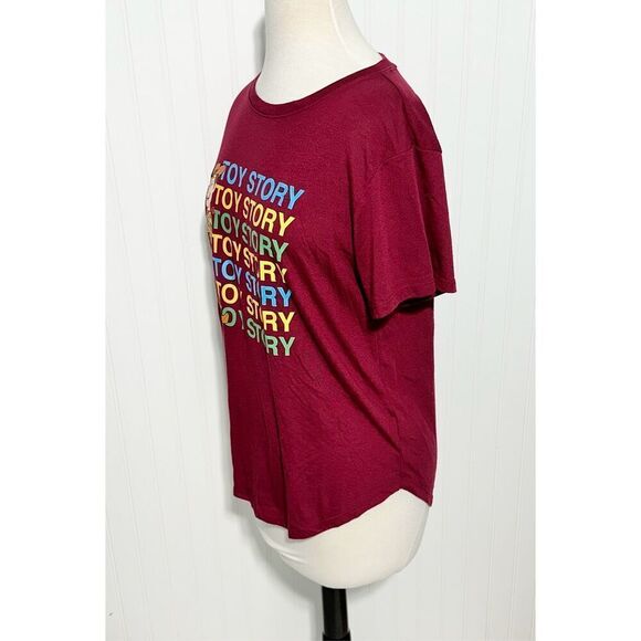 Disney Pixar‎ Junior's Toy Story 4 Cowboy Woody T-Shirt Burgundy Red XXL - Picture 5 of 11